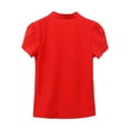 thumbnail image 5 of T Shirts For Women Womens Tops Short Sleeve Casual White Ruffle Sleeve Chiffon Slim Fit T Shirt, 5 of 6