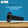 thumbnail image 3 of MARINE CITY Flush Mount Fishing Rod Holder, 90 Degree, Black ABS Plastic, 8 Inches x 1-1/2 Inches, for Boats, Kayaks, Yachts Pack of 4, 3 of 8