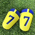thumbnail image 5 of 1 par de mini espinilleras de fútbol, protector de piernas, resistente al desgaste, amortiguador, protector de piernas, tabla de caña para entrenamiento de fútbol, 5 of 5