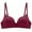 Red, variant on Clothing Sales Lightly Lined Women's Bra Push Up Black Wire T Shirt Bra Small Cup Seamless Bra