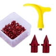 thumbnail image 3 of Spikes de zapatería de pista de 50 piezas de pista de 5 mm de pistas de s de pistas de 5 mm para correr cortos Rojo, 3 of 8