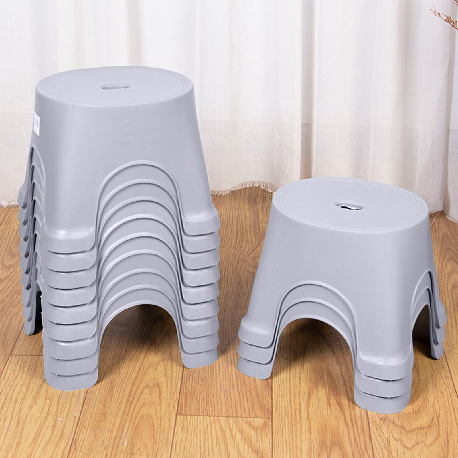 Marchepied En Plastique Antidérapant 30x30x24 Cm - Tabouret Polyvalent Pour Cuisine, Salle De Bain, Jardin (couleurs Aléatoires)
