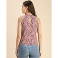thumbnail image 4 of Moomaya Sleeveless Halter Neck Printed Loose Fit Top - Women's Summer Top, 4 of 9