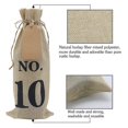 thumbnail image 2 of 10pcs Burlap Wine Bags With Tags For Blind Wine Tasting, Numbered Hessian Cloth Glass Gift Bags For, 2 of 5