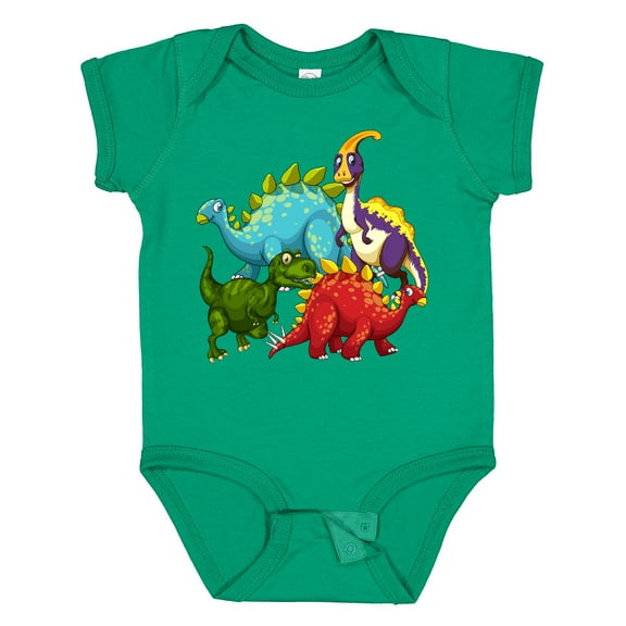 Inktastic Cute Dinosaurs Boys or Girls Baby Bodysuit