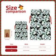 thumbnail image 3 of Fuzoiu Panda And Eucalyptus Print Christmas Gift Bag,Burlap Gift Bag with Drawstring Closure & Hang Tag,Perfect for Holidays, Birthdays, and Special Occasions-Small, 3 of 7