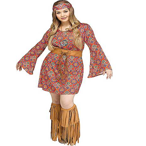 Adult Free Spirit Hippie Plus Size Costume - Walmart.com