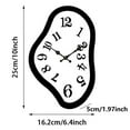 thumbnail image 3 of Melting Clock Silent Sweep Wall Clock Nordic Abstract Fashion Distorted Clock Interior Wall Clock for Gift Shop Living Room, 3 of 7