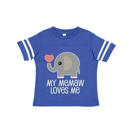 

Inktastic Memaw Loves Me Grandchild Gift Toddler Boy or Toddler Girl T-Shirt