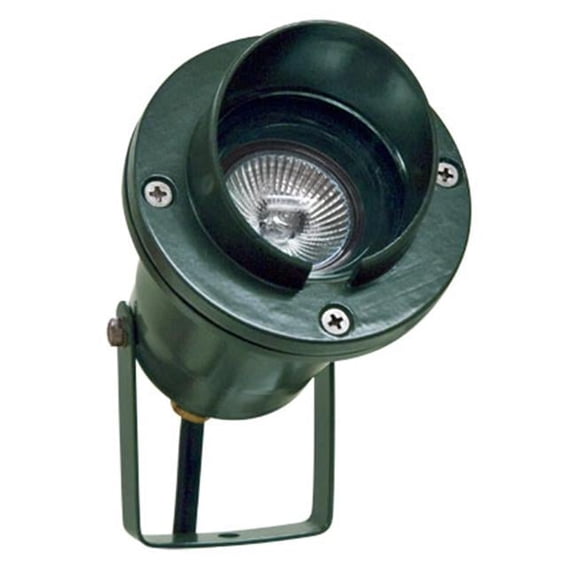 Dabmar Lighting LV109-G Cast Aluminum Directional Spot Light with Hood- Green