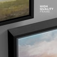 thumbnail image 4 of PixonSign Framed Canvas Print Wall Art Sunset Sky Rustic Grass Field Nature Wilderness Illustrations Fine Art Decorative Farmhouse/Country Relax/Calm/Cozy Multicolor Zen for Bedroom - 24"x36" Black, 4 of 5