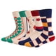 thumbnail image 2 of Calcetines coloridos de tubo medio para hombre, medias de algodón con patrón de rayas, corazón, novedad, informal, divertido, EU 42-48, 5 pares, 2 of 4