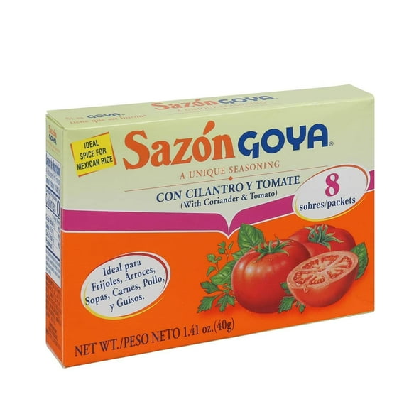 Goya Sazon Con Cilantro Y Tomate, 1.41 Ounce Pack of 4-677379972