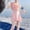 Pink, variant on Girls Long Sleeve Piece Swimsuit Dress With Shorts Exposure 3D Floral Print Swimwear For Toddler And Kids Pink Size 7-8 Years