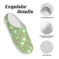thumbnail image 5 of Lsque Cute Frog2 Pattern Womens Comfort Cotton on Scuff With Memory Foam and Anti-skid Sole Slipper-37/38, 5 of 7