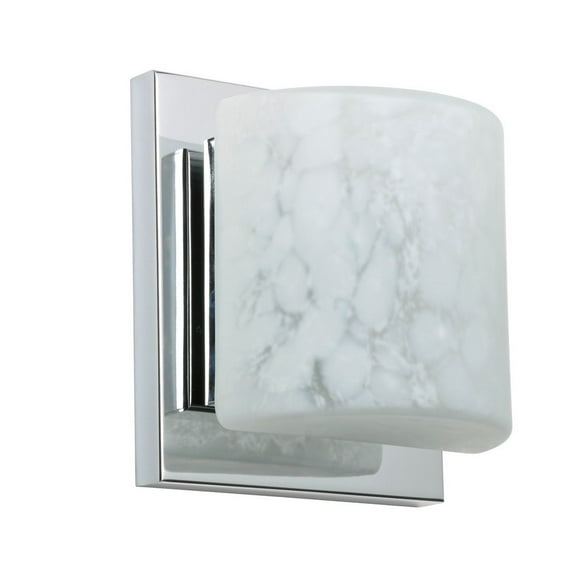 Besa Lighting - Paolo - 5.5 Inch 5W 1 LED Mini Wall Sconce-Chrome Finish-Carrera