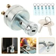 thumbnail image 1 of FONWILYO 1Set Universal Ignition Switch with Key for Excavator Agricultural Vehicle Silver Durable Replacement, 1 of 6