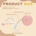 thumbnail image 2 of Uxcell 6Pcs Soft Tape Measure 60" Double Scale Retractable Cartoon Measuring Tape Cute Tape Measurer for Sewing Craft Cloth Fabric Tailor Weight Loss Body Measurements, Peach Guinea Pig, 2 of 7