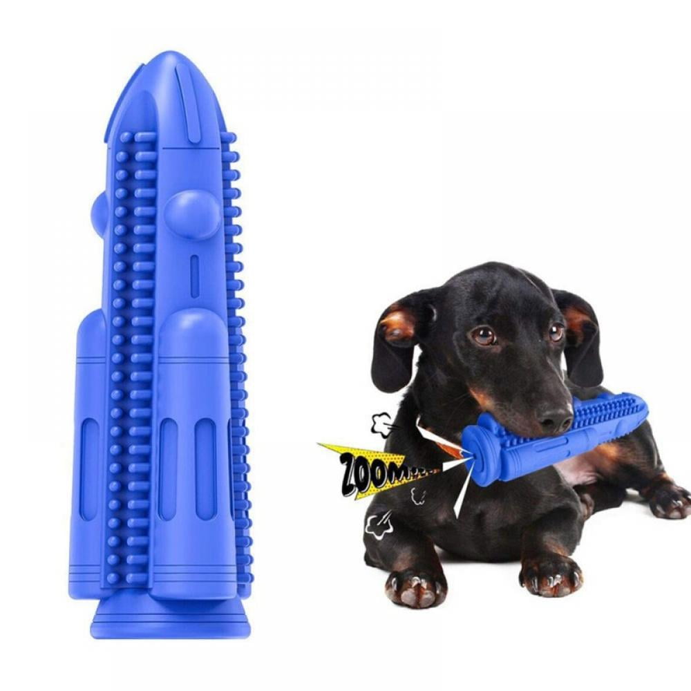 Dog Toothbrush Chew Toys Durable Dog Dental Squeak Rubber Teeth