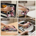 thumbnail image 6 of 2 Pcs Pioneer Flower Floral Print Pattern Kitchen Towels, Funny Microfiber Dish Towel Set, 18" X 26" Tea Towels, 6 of 6
