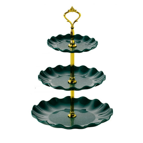 HASACHYL 3-Tier Fruit Basket & Nut Display Stand, Sturdy Metal Compote Berry Bowl for Kitchen Countertop | Multi-Level Serving Tray for Home/Festival Decor