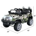 thumbnail image 2 of Costway 12V MP3 Enfants Monter sur Camion Voiture RC Télécommande LED Lumières Musique, 2 of 9