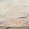 thumbnail image 3 of SAFAVIEH Rainbow Valentina Abstract Indoor/Outdoor Area Rug, Ivory/Blue Gold, 6'7" x 6'7" Round, 3 of 10