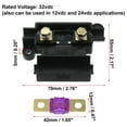 thumbnail image 2 of 150A Fuse Kit 4 ANS Holders 7 x 150 AMP Fuses Replacement for Car Auto Dual Battery Universal, 2 of 6