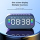 thumbnail image 3 of Despertador LED para oficina en casa, compatible con Bluetooth, manos libres, micrófono incorporado, reproductor de música, brillo recargable, ajustable, rosa Inevent HA010355-03B, 3 of 7