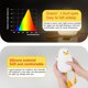 thumbnail image 3 of Linda luz nocturna para niños, niños pequeños, pato silicona guardería para bebés, luz nocturna, regalos de cumpleaños de kawaii para decoraciones de habitaciones, adolescentes chicas niños - baterías blandas portátiles operadas esquí esquí Gafas de esquí, 3 of 5