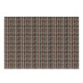 thumbnail image 1 of Retro Cutting Board, Vintage Striped Pattern with Brushed Lines Plaid Inspired Geometric Grid, Decorative Tempered Glass Cutting and Serving Board, Small Size, Black Orange White, by Ambesonne, 1 of 1