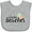 AC-Heather Grey, variant on Inktastic Hawaiian Pineapple Aloha Beaches Boys or Girls Baby Bib