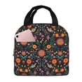 thumbnail image 1 of Easygdp Mexican Flower And Birds Bolsa Térmica Premium - Tela Oxford Impermeable, Gran Capacidad, Bolsillo Frontal, Unisex para Trabajo, Escuela, Actividades al Aire Libre y Picnics, 1 of 8