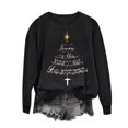 thumbnail image 5 of Christmas Sweatshirts for Womens Holiday Merry Pullover Long Sleeves Crewneck Shirts Fashion Christmas Tree Printed Blouses Casual Loose Christmas Sweatshirt, 5 of 8