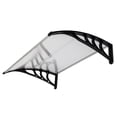 thumbnail image 4 of Door Awning, SEGMART Polycarbonate Awnings and Canopies, Durable Door Canopy Awning Rain Shelter with Black Bracket, Outdoor Awnings for Rain UV, 39"x31.5" Awning for Patio Door Porch, LLL4466, 4 of 9