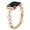 Rose gold-colored shell, variant on 14mm Clover & Mother-of-Pearl Watch Band for Women, Compatible with Apple Watch 38/40/41/42mm Series 1-10, Stainless Steel Metal Bracelet with Secure Clasp