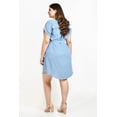 thumbnail image 3 of Vestido con detalle de encaje Roman Fashion /Tallas Extras, 11529 (Azul claro) azul 42, 3 of 7
