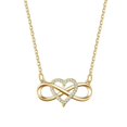 thumbnail image 3 of Collar de amor de moda con forma de corazón zircon natural collar de colgante ilimitado para mujeres regalo de bodas regalo de aniversario de la fiesta de joyería de compromiso regalo de amor san vale, 3 of 4
