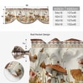 thumbnail image 6 of Vintage Mushroom Tie Up Valance Curtains for Windows, Kitchen Curtains Window Treatments, Spring Floral Retro Art Pastoral Botanical Short Window Shades Valances for Bedroom Bathroom Cafe 54"x18", 6 of 8