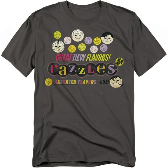 Dubble Bubble T-Shirt Razzles Retro Box Unisex Graphic Tee For Men & Women