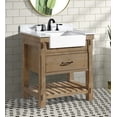 thumbnail image 6 of Ari Kitchen & Bath Marina 30" Wooden Farmhouse Bathroom Vanity in Weathered Fir, 6 of 8