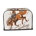 thumbnail image 2 of Fotbe Cowboy Riding Horse for Two Slice Toaster Cover, Fingerprint Protector, Super Soft Appliance Cover And Dust Cover,Bread Dust Cover & Fingerprint Protection, 2 of 7