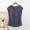 Gray, variant on Womens Pajama Tops Solid V Neck Sleeveless Loose Casual Soft Summer Sleepwear Shirt Lounge Casual Top