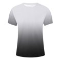 thumbnail image 5 of S-5X Short Sleeve T Shirts for Men Big & Tall Crewneck Tshirts Shirt Plus Size Casual Pullover Gradient Printed Going Out Loungewear Tops, 5 of 5