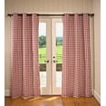thumbnail image 2 of Plow & Hearth Thermalogicª Check Grommet-Top Curtain Pair, 72"L Blue, 2 of 2