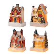thumbnail image 2 of 4 Casas Navideñas Con Luces Para Escaparate, Mesa De Centro, Estantería Soledad Escultura de escritorio, 2 of 9
