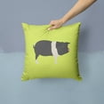 thumbnail image 2 of Carolines Treasures Hampshire Pig Green Fabric Decorative Pillow - 14 x 14 in., 2 of 4