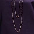 thumbnail image 5 of Beaded Chain Necklaces for Women and Men Italian Crafted 1.5mm Cylinder Bead Chain 18 Inch 14K Rose Gold Over 925 Sterling Silver with Spring Ring Clasp, 5 of 7