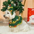thumbnail image 7 of Dog Christmas Outfit Pets Xmas Tree Costume Pointed Hat with Neck Collar Festive Pet Attire for Parties Dress-up Photography, 7 of 7