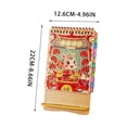 thumbnail image 3 of Kuroiy 2026 Desk Calendar, Red Festive Mini Desktop Planner, Thick Paper, Ink-Proof, Stable Stand, Year-Round Scheduling, Holiday Marked, Decorative Office Organizer, 3 of 6